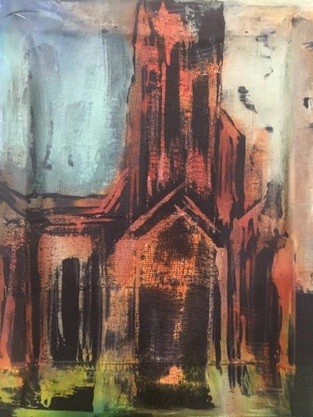 Photo 7 for Inspired by artist John Piper – contemporary batik on paper & fabric